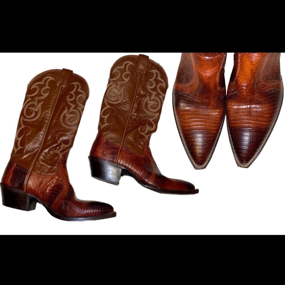 Nocona Exotic Lizard Cowboy Boots